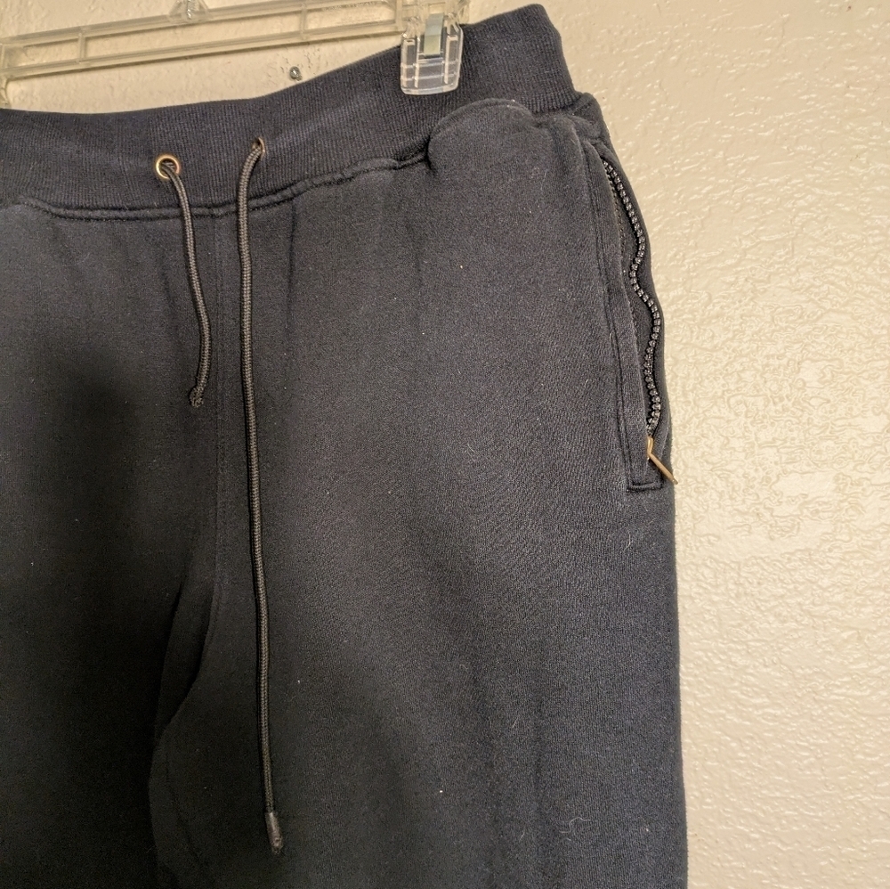 krisp Size Large Women's Black Joggers with Floral Embroidery Pre-owned - Picture 4 of 7